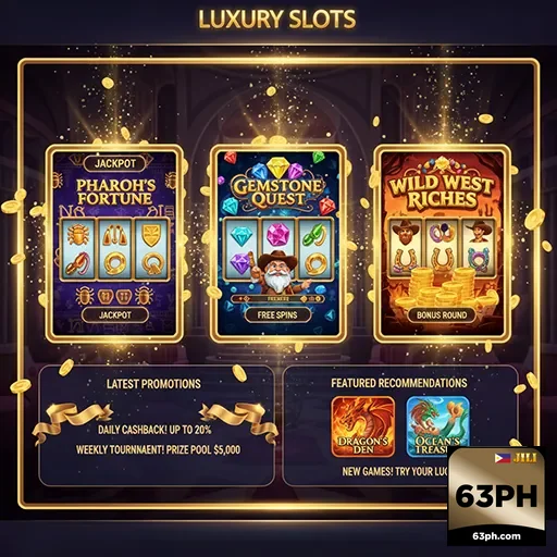 63ph luxury slots promotions